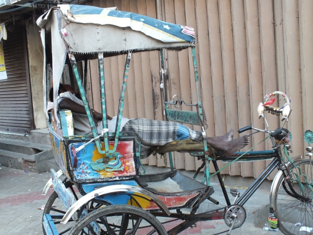 Rickshaw au repos